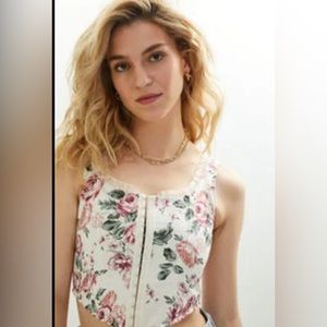 NWT Samara Floral Corset Top